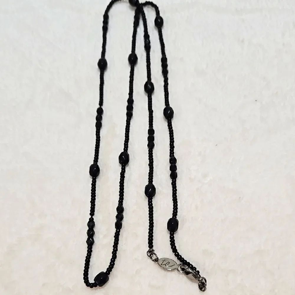 Liz Claiborne Black Beaded Necklace
